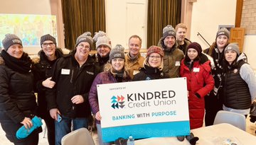 Kindred Credit Union was an event sponsor and also entered a team to walk. 