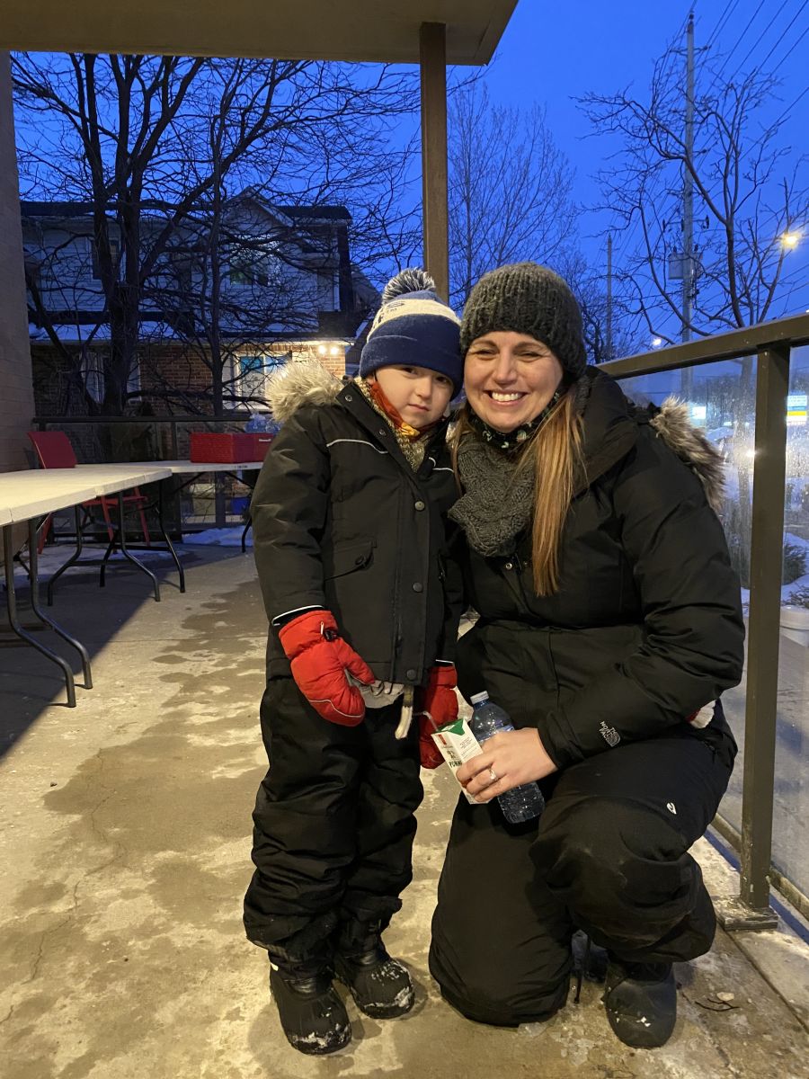 SHOW's Fundraising Consultant Lacey and her son Pete 